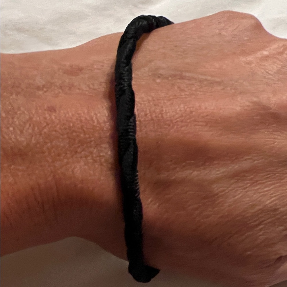 Black Twisted Rope Bracelet